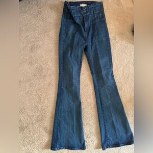 We The Free Flared Blue Denim Jeans